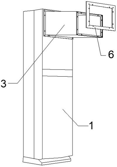 养护室用空调连接结构的制作方法