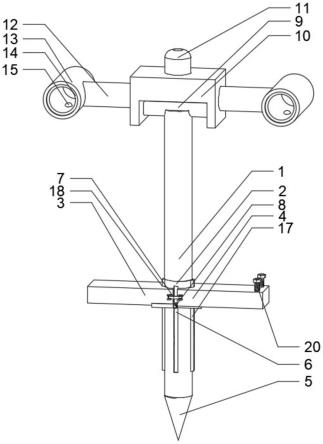 一种具有保护插杆功能的施工检测装置的制作方法