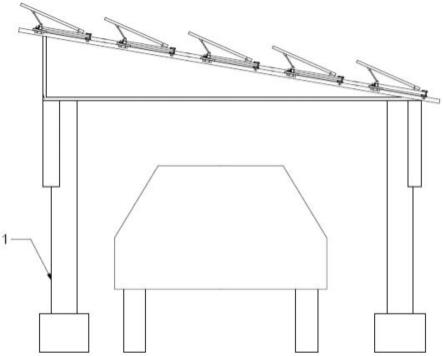 一种自动跟踪高效光伏发电支架停车场