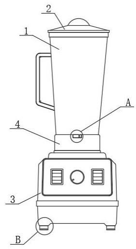 一种低噪音的抗震型破壁机的制作方法