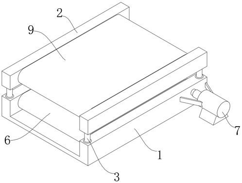 一种无石棉芳纶耐油橡胶垫片的矫平装置的制作方法