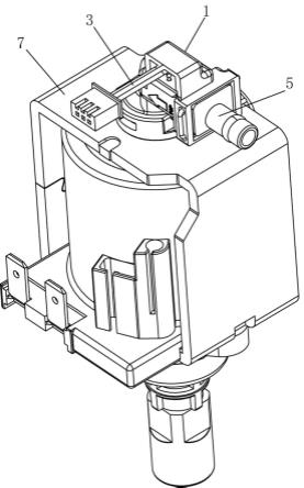 一种电磁泵与流量计的装配结构的制作方法