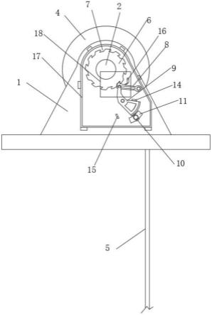 曳引电梯检修安全锁止机构的制作方法