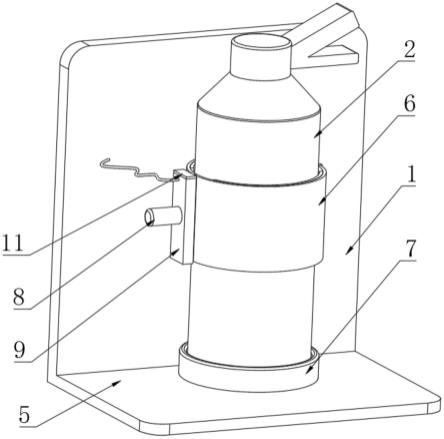 一种消防灭火器固定结构的制作方法