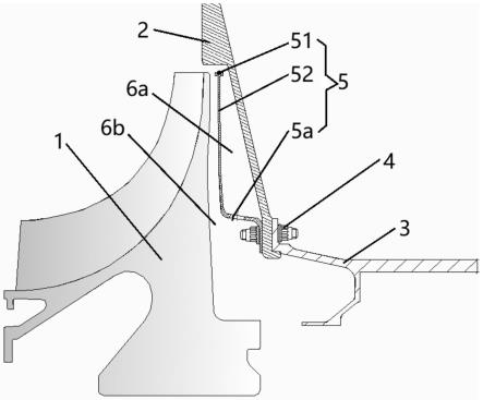一种自适应发动机状态变化的离心叶轮背腔旋流控制组件的制作方法