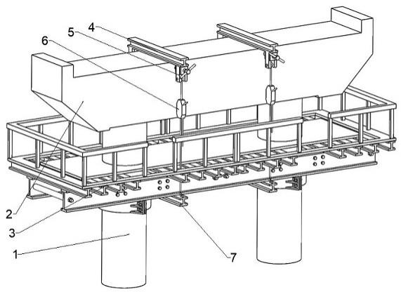 一种盖梁施工平台吊拆施工结构的制作方法