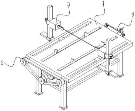 一种斜屋面模板施工用木板弹线装置的制作方法