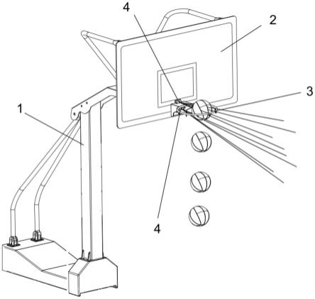 1 本实用新型涉及篮球投球检测技术领域