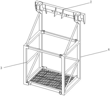 一种塔吊附墙辅助拆除吊篮装置的制作方法