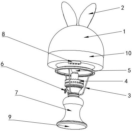 一种硅基黄金光LED音乐氛围灯的制作方法