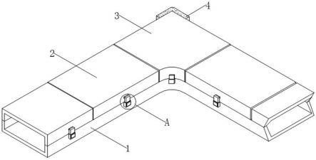 一种配电工程用布线直角型拐角桥架的制作方法