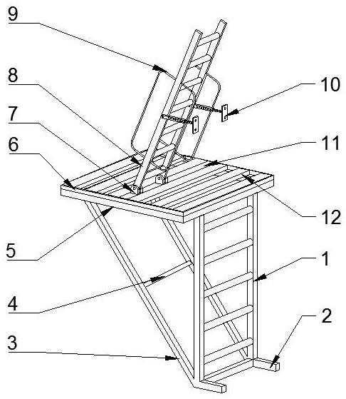 一种用于拼装式建筑电梯井的钢结构作业平台的制作方法