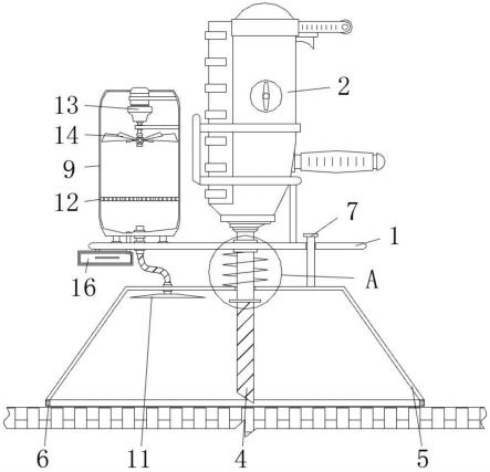 一种建筑打孔用防飞溅除尘一体结构的制作方法