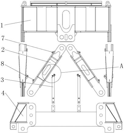 一种塔式起重机下支座八撑杆结构的制作方法