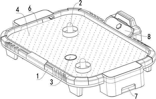 一种桌面冰球游戏机的制作方法