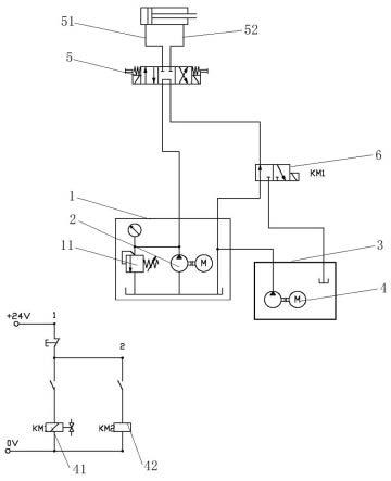 小型液压泵站液压油的自动分装加油系统的制作方法