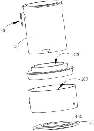 一种内窥镜除雾加热器的充电电池便拆构造的制作方法