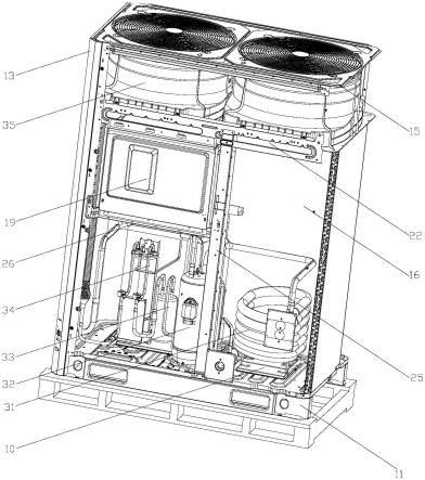 一种热泵热水机及其机壳的制作方法