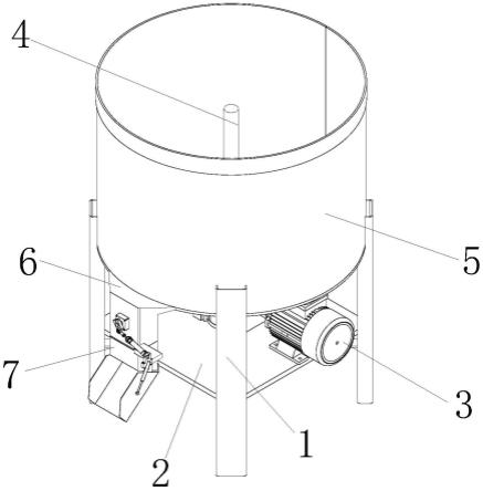 一种生物炭基肥料的搅拌容器的制作方法