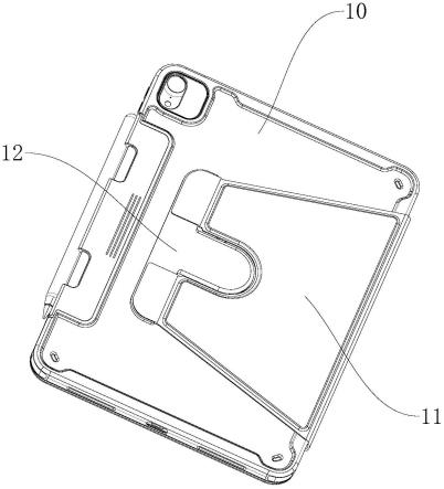 一种平板电脑可旋转拆分的保护套的制作方法
