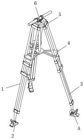 测绘仪支架用于防松动锁止结构的制作方法