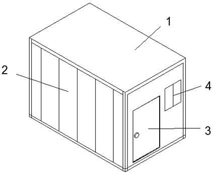 一种智能保温散热除湿的打包箱房的制作方法