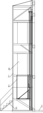 一种防沉降免开挖加装电梯框架结构的制作方法