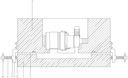 一种水泵底座一体成型制造模具的制作方法