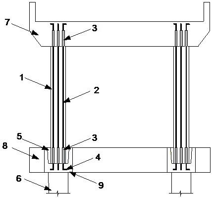 系梁扩大组合连接桩柱的多柱式装配式墩体系及施工方法