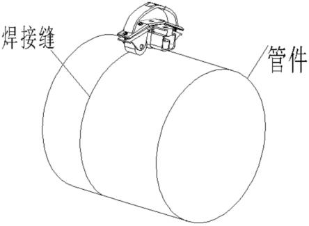 一种适用于管壁裂纹及焊缝的脉冲涡流检测工装的制作方法