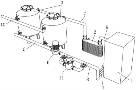 一种电解铜箔整流柜冷却水管道除垢结构的制作方法