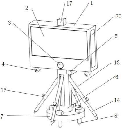 一种稳固的智慧工地用警示装置的制作方法