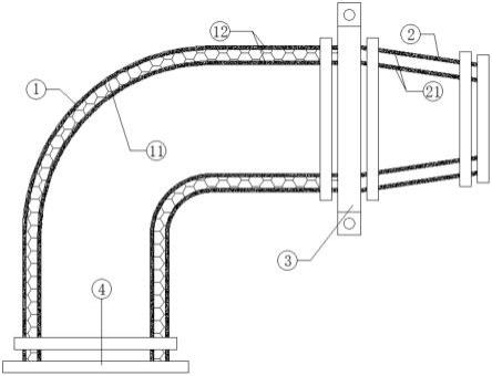 一种防堵塞的混凝土输送弯管装置的制作方法