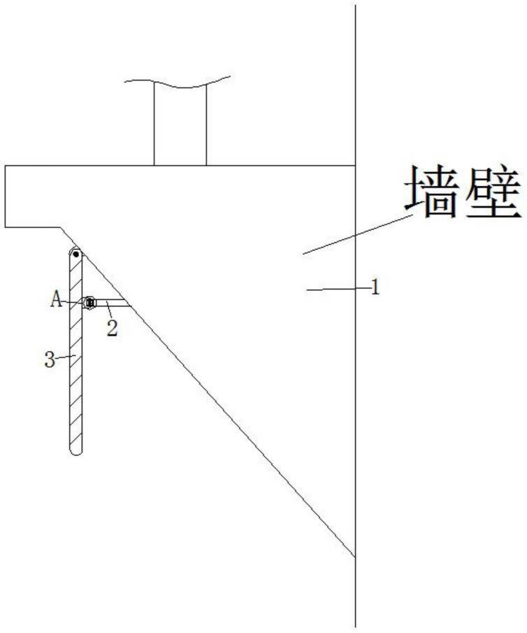 一种隐藏式液压杆安装结构的制作方法