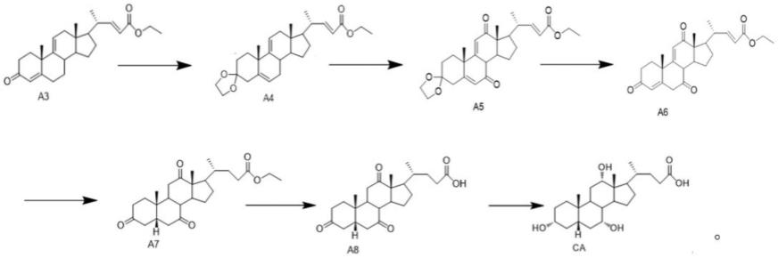 胆酸中间体A3及其制备方法与流程