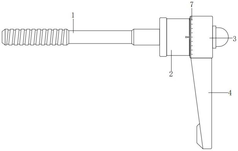一种炮塔铣床工作台导轨主轴锁紧手柄结构的制作方法