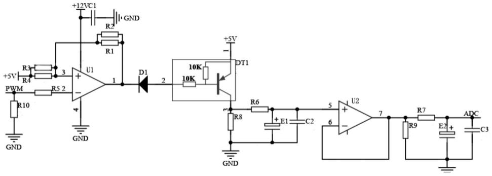 一种用于转换PWM占空比的AD电压电路的制作方法