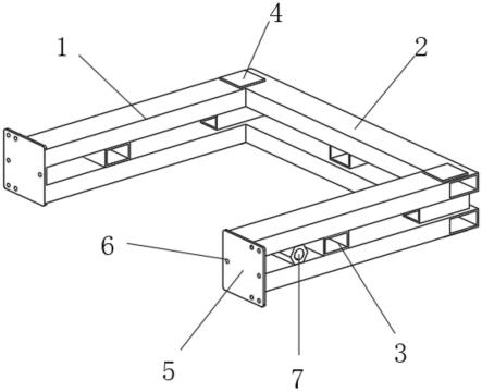 地梁反坎模板的加固装置的制作方法