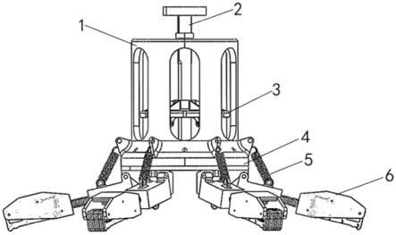 一种基于节肢动物附肢的攀岩机械爪