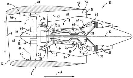 利用形状记忆合金的燃气涡轮发动机的翼型件布置的制作方法