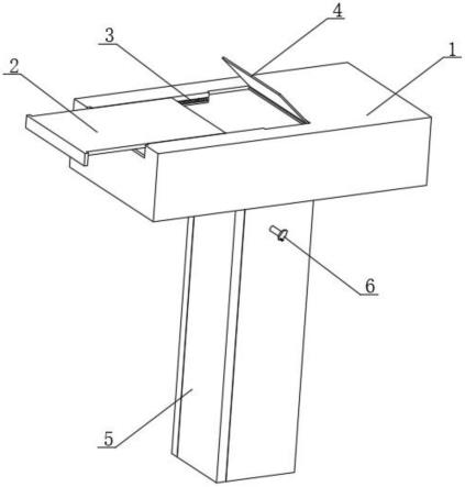 一种采用板材组装式的讲台结构的制作方法