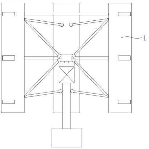一种SMC材质的垂直轴风力发电机叶片组件的成型装置的制作方法