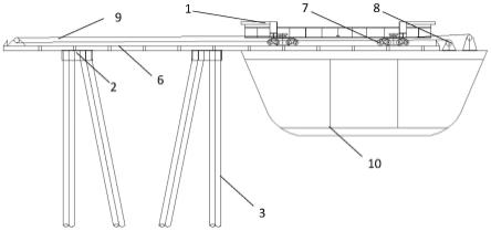 一种离岸式桩基海工建筑物上部结构整体式安装方法与流程