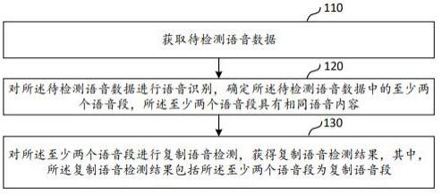 复制语音的检测方法、装置、电子设备及存储介质与流程