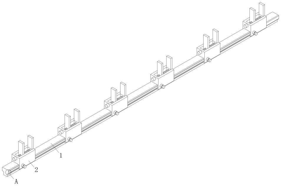 一种铁栏杆加工定位装置的制作方法