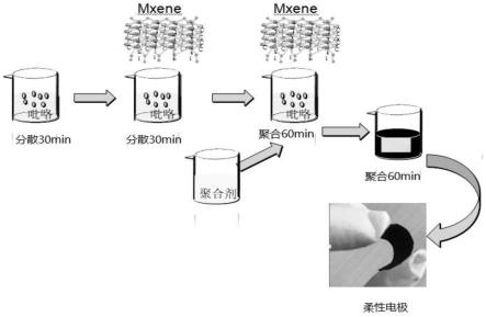 一种二维柔性导电高分子电极及其制备方法