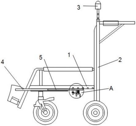 一种带有支架的医用轮椅的制作方法