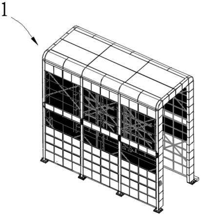 一種全自動洗車系統的框架結構的製作方法