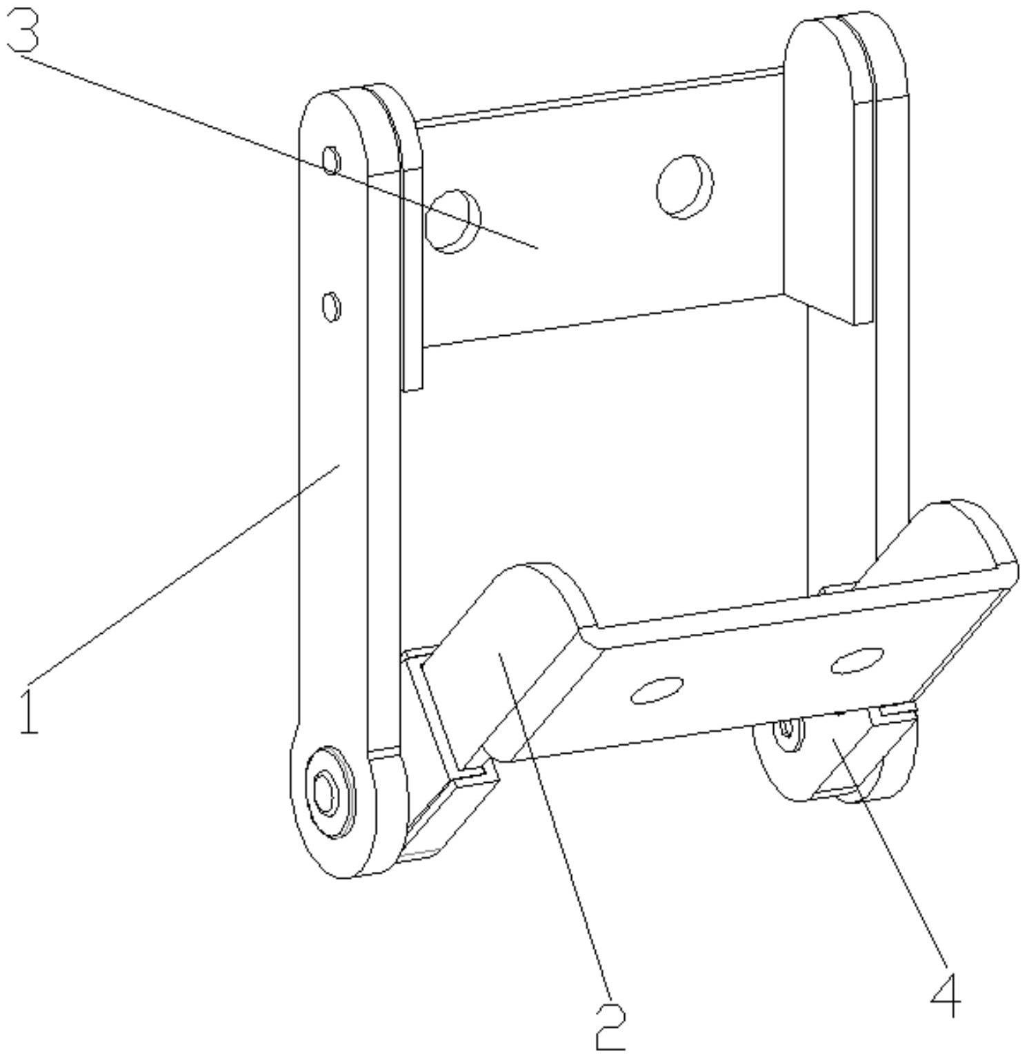 一种双臂式椅子靠背用转动调节装置的制作方法