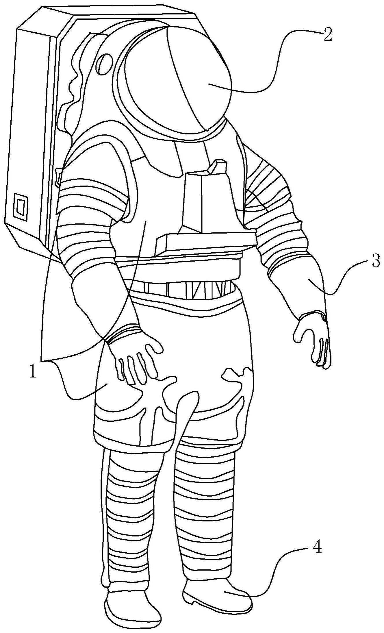 一种用于太空舱宇航员所使用的套装的制作方法